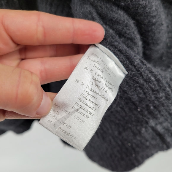 Daniele Alessandrini wool blend cardigan grey - Picture 3 of 4